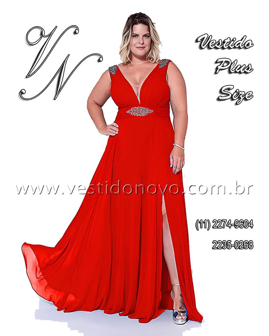 vestido de festa vermelho, me do noivo plus size, so paulo sp